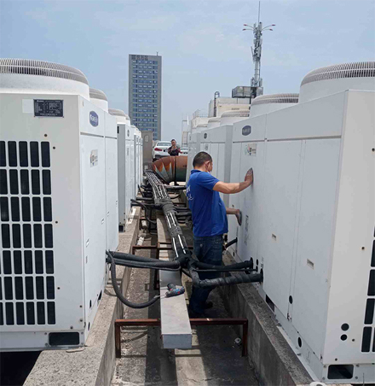 陈巴尔虎中央空调制热和不制冷系统维修方法